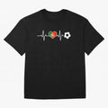 Portugal Football Heartbeat | Sele??o Das Quinas Soccer Fan Classic T-Shirt Carry the Colors and Pride of Global Football Passion for FIFA World Cup 2026 Group Stage, Centered on Haaland and Mbappe, England, France and Netherlands, Worldwide Fan