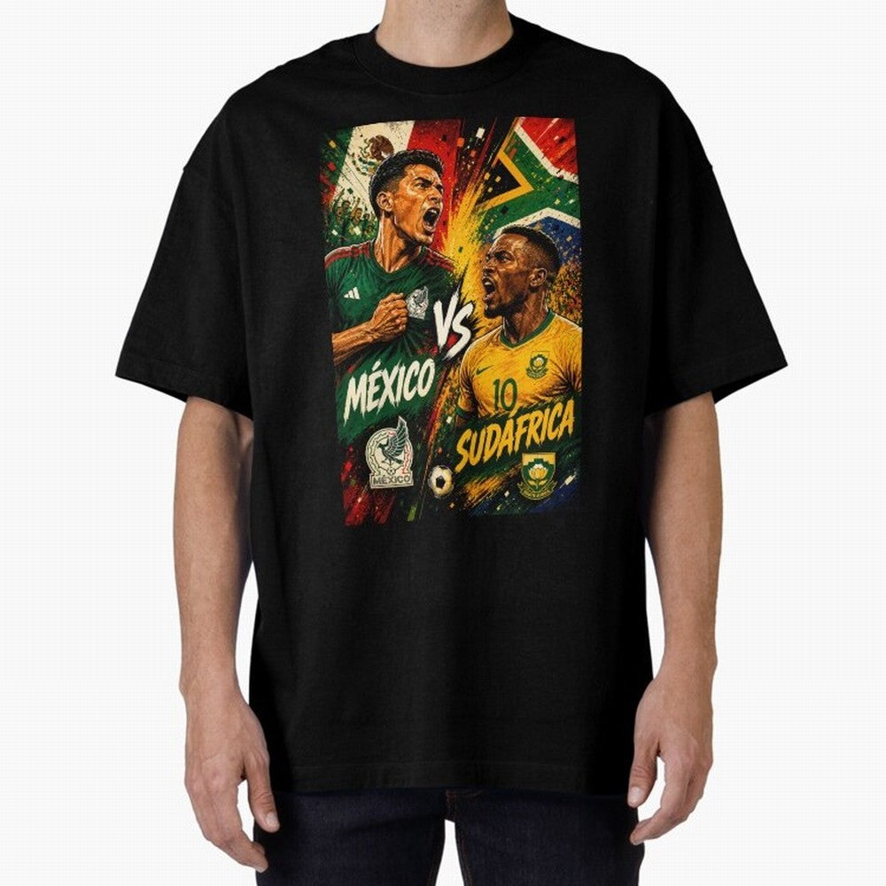 Mexico vs South Africa ¨C Group A FIFA World Cup 2026 | Retro Comic Football Jersey Classic T-Shirt Represent Fans Who Live for FIFA World Cup 2026 for Fans of Cristiano Ronaldo, Haaland and CR7 and Argentina, France and Brazil, Bringing Worldwide
