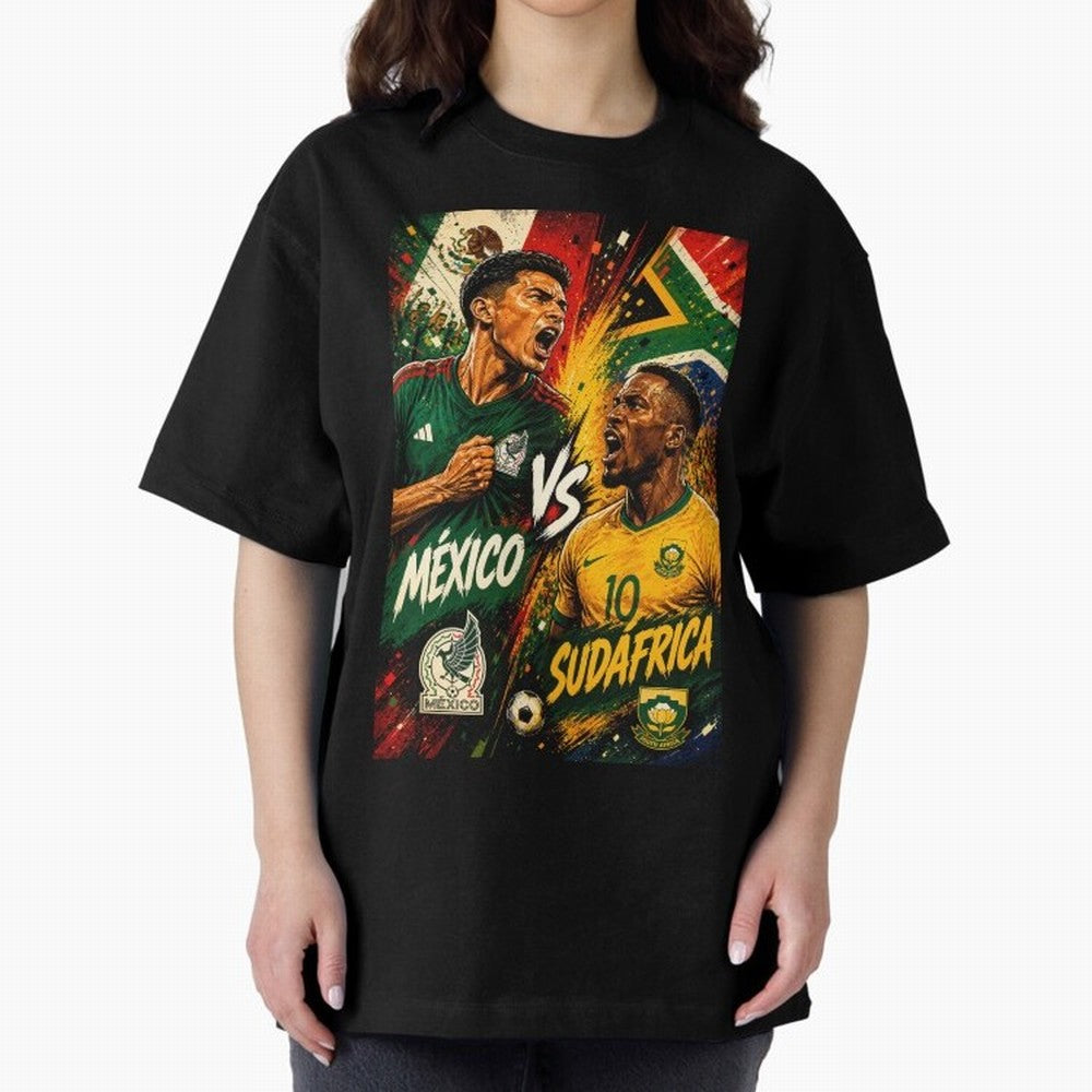 Mexico vs South Africa ¨C Group A FIFA World Cup 2026 | Retro Comic Football Jersey Classic T-Shirt Represent Fans Who Live for FIFA World Cup 2026 for Fans of Cristiano Ronaldo, Haaland and CR7 and Argentina, France and Brazil, Bringing Worldwide