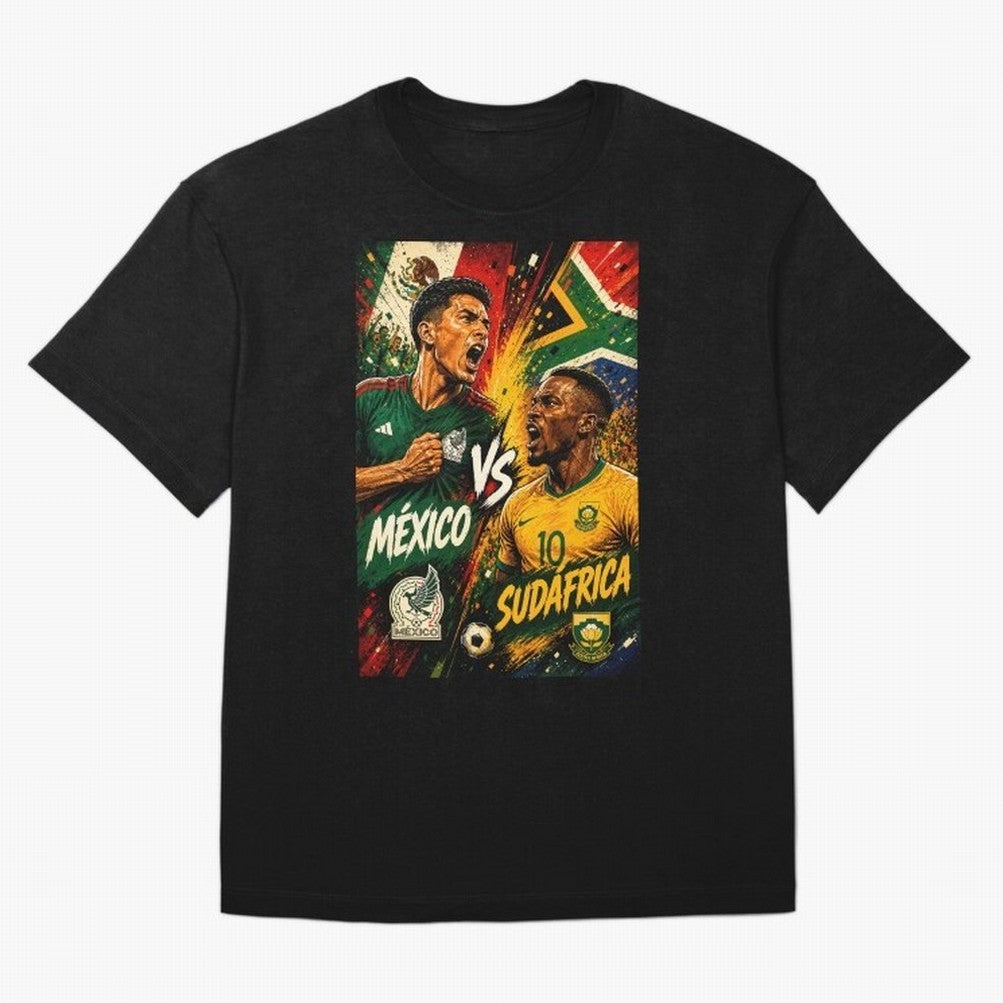 Mexico vs South Africa ¨C Group A FIFA World Cup 2026 | Retro Comic Football Jersey Classic T-Shirt Represent Fans Who Live for FIFA World Cup 2026 for Fans of Cristiano Ronaldo, Haaland and CR7 and Argentina, France and Brazil, Bringing Worldwide