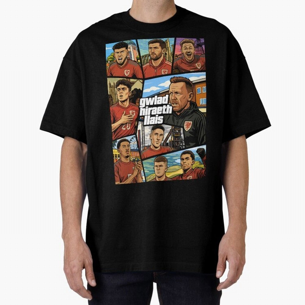 GTA Cymru Classic T-Shirt Show Love for Legendary Goals in the FIFA World Cup 2026 Group Stage Journey through Neymar Highlights, France and Portugal Pride, Vintage Soccer Flavor, Modern Football Stars, National Flags and Final Night Emotion; Made