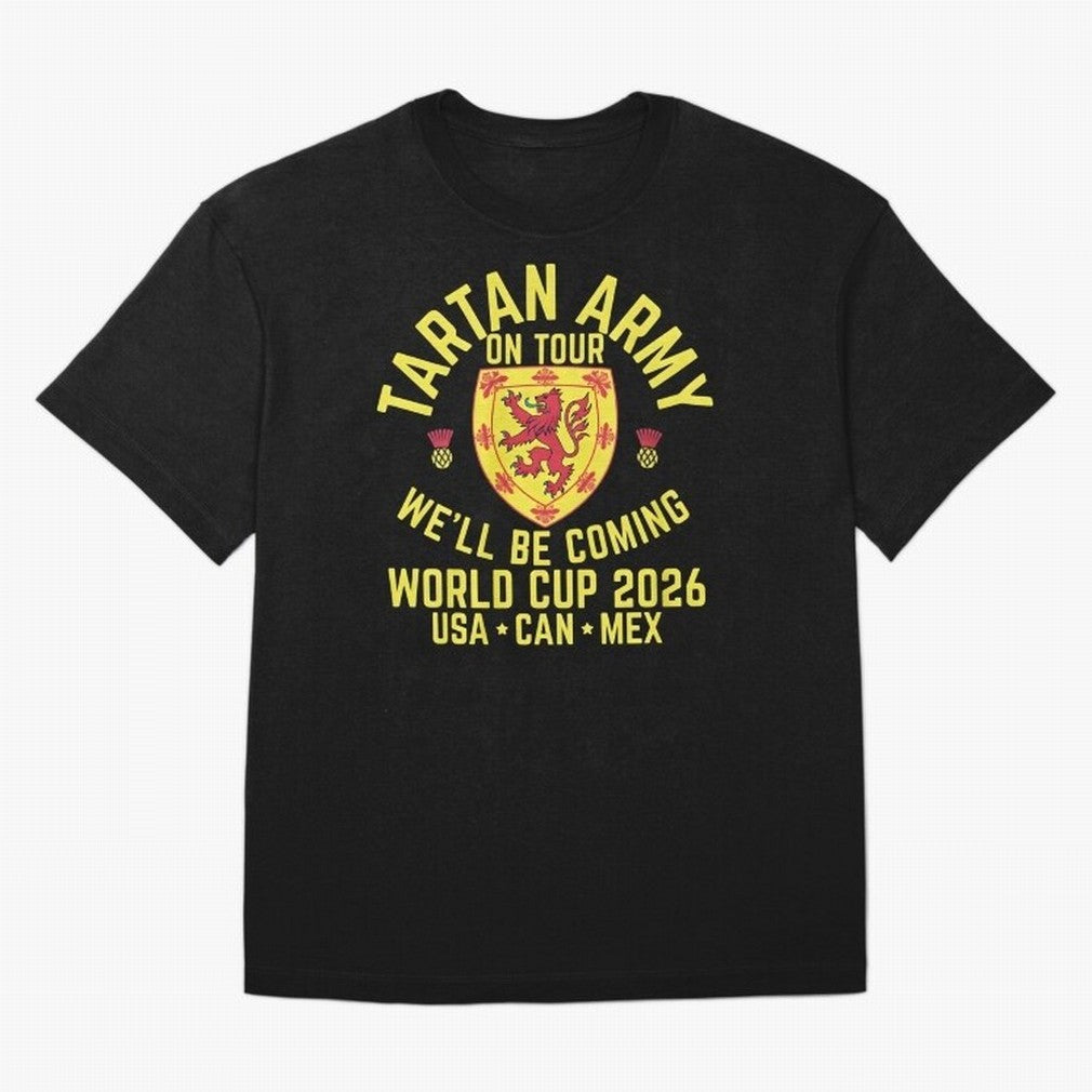 Tartan Army World Cup 2026 Scotland Tour Classic T-Shirt Bring a Champion Mindset to Global Football Passion for FIFA World Cup 2026 Group Stage, Featuring Haaland and Mbappe, England, Game Day Rituals, Football Legends, Country Pride and the Road