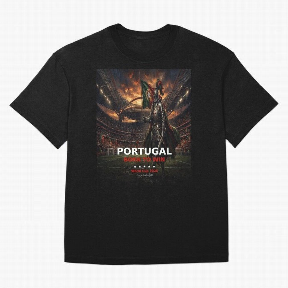 Portugal Born to Win - World Cup 2026 Soccer Fan Tee Classic T-Shirt Relive the Noise and Pride of Match Day Hype around FIFA World Cup 2026 USA Canada Mexico, Messi, CR7 and Mbappe, Argentina and Brazil, Retro Football Energy, Iconic Rivalries,