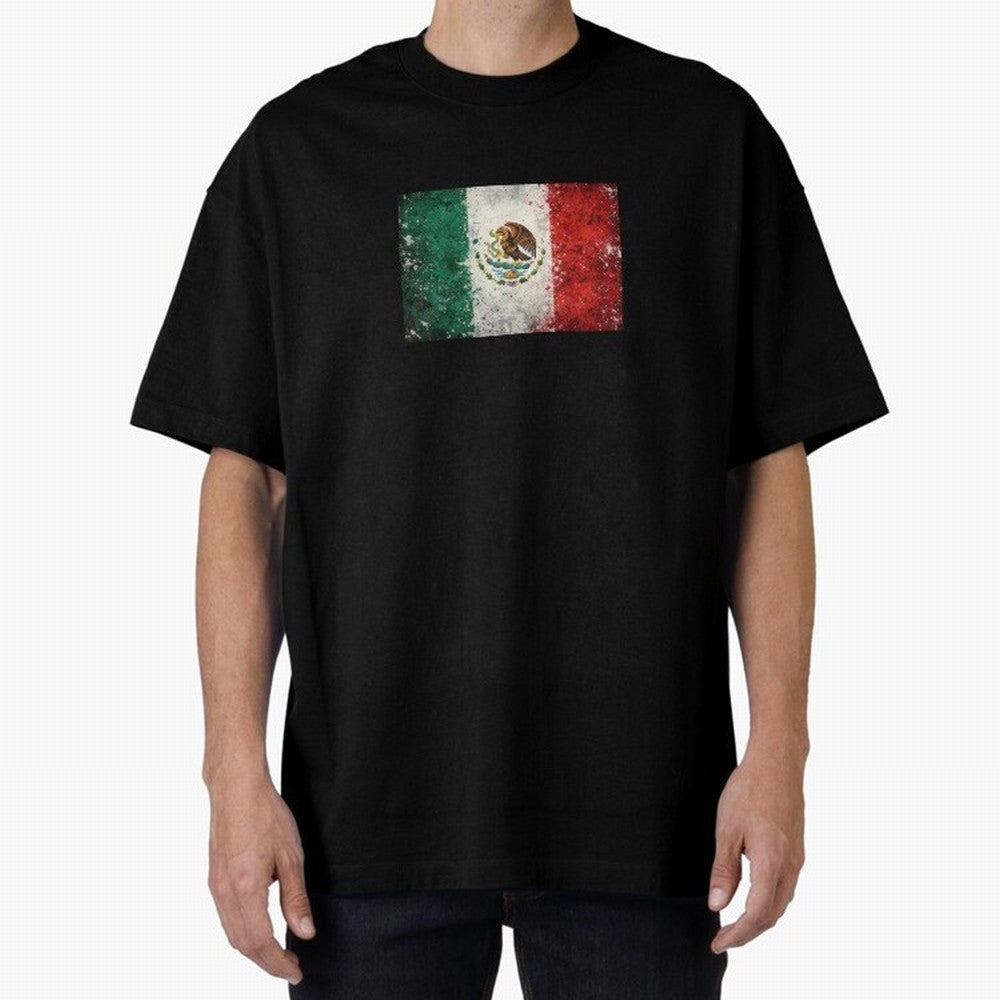 Mexico World Cup Flag ¨C Grunge Football Art Classic T-Shirt Celebrate Unforgettable Nights in Match Day Hype around FIFA World Cup 2026 Group Stage, Mbappe, England and Germany, Vintage Soccer Flavor, Modern Football Stars, National Flags and