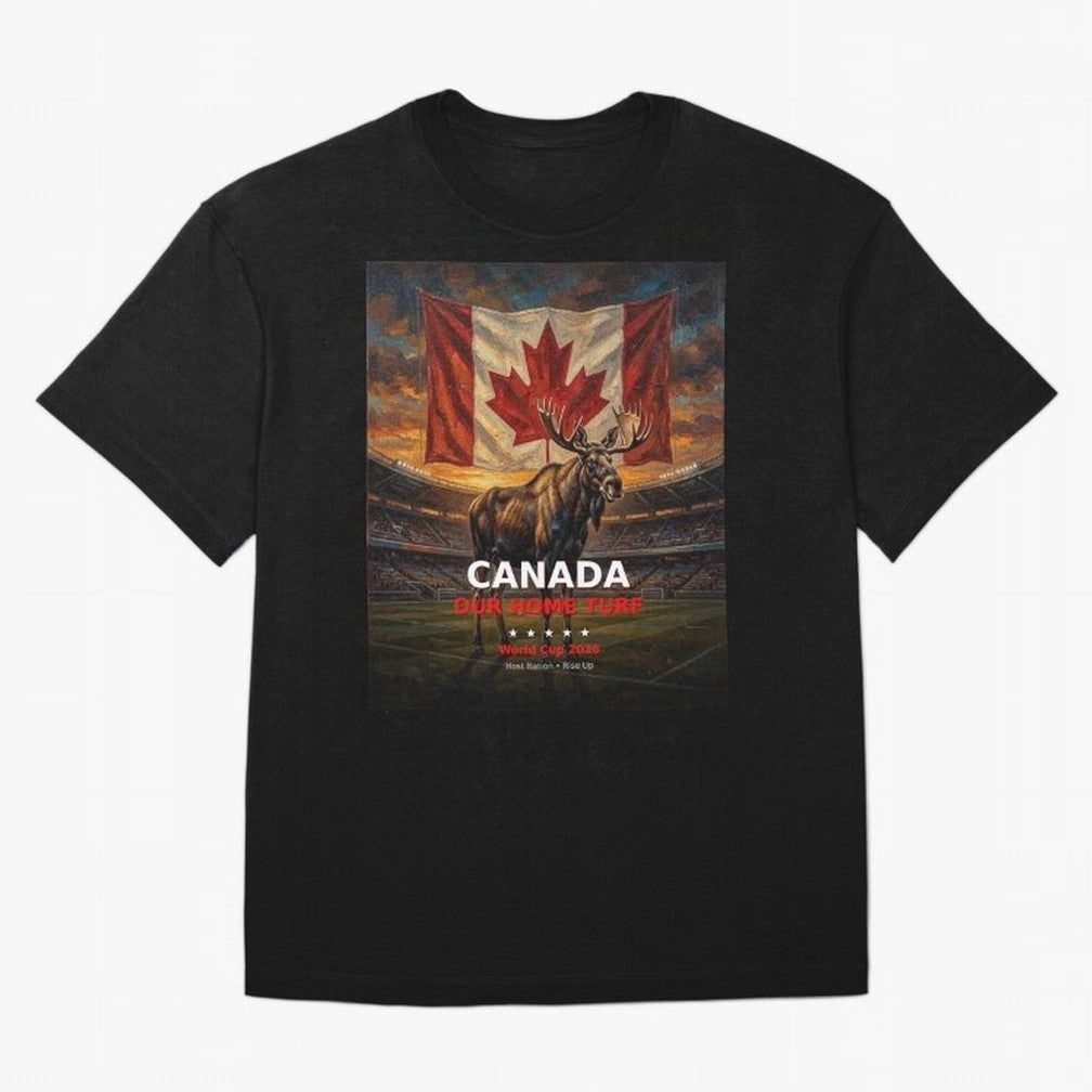 Canada Our Home Turf - World Cup 2026 Soccer Fan Tee Classic T-Shirt Show Match Day Excitement for FIFA World Cup 2026 Group Stage Spirit, Inspired by Brazil, Portugal and Argentina, Cristiano Ronaldo, Haaland and CR7, Championship Spirit, Famous