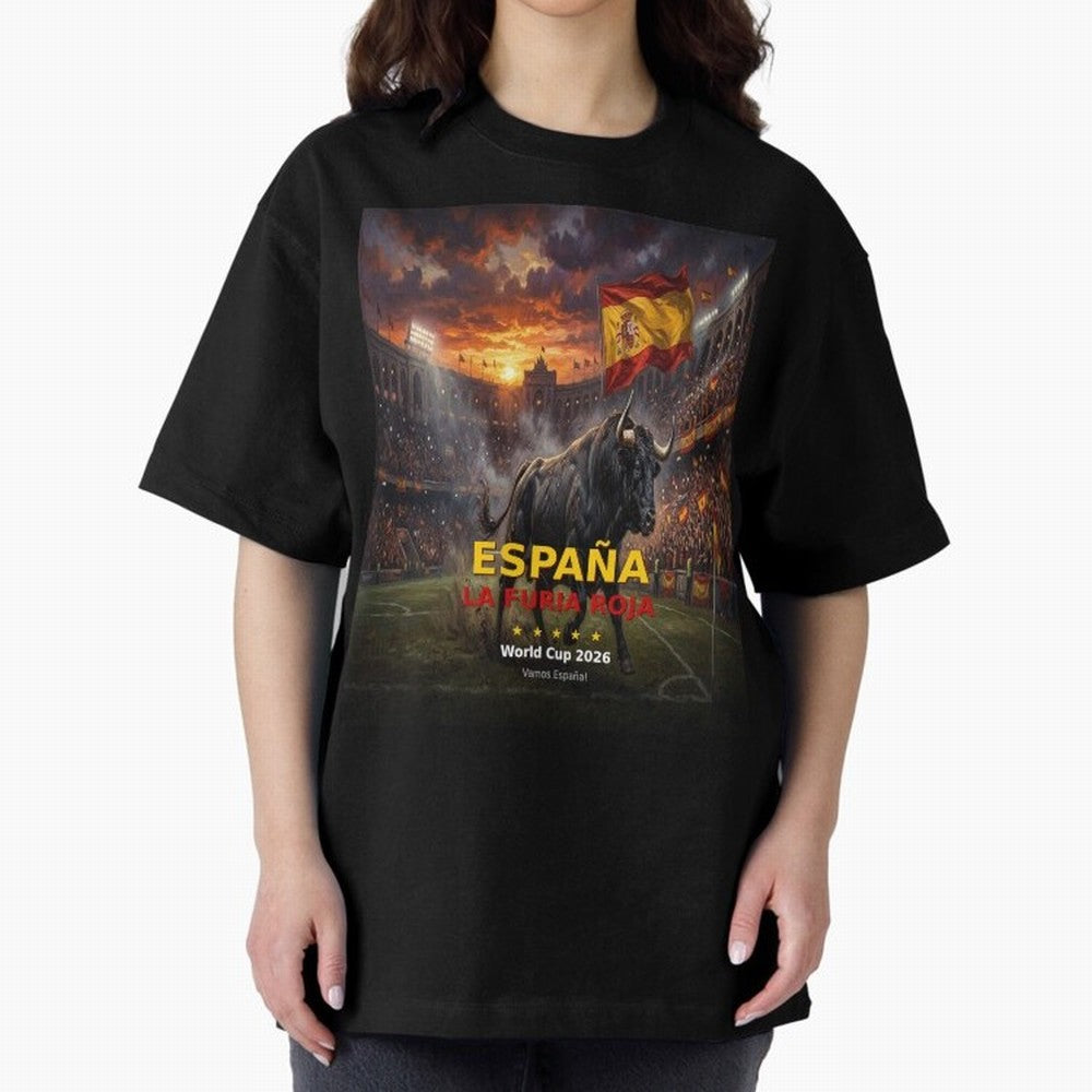 Espa?a La Furia Roja - World Cup 2026 Soccer Fan Tee Classic T-Shirt Share FIFA World Cup 2026 for Fans of Neymar and England, Bringing Global Supporter Spirit, Legendary Goals, National Colors and Tournament Celebration; Great for Supporters Who