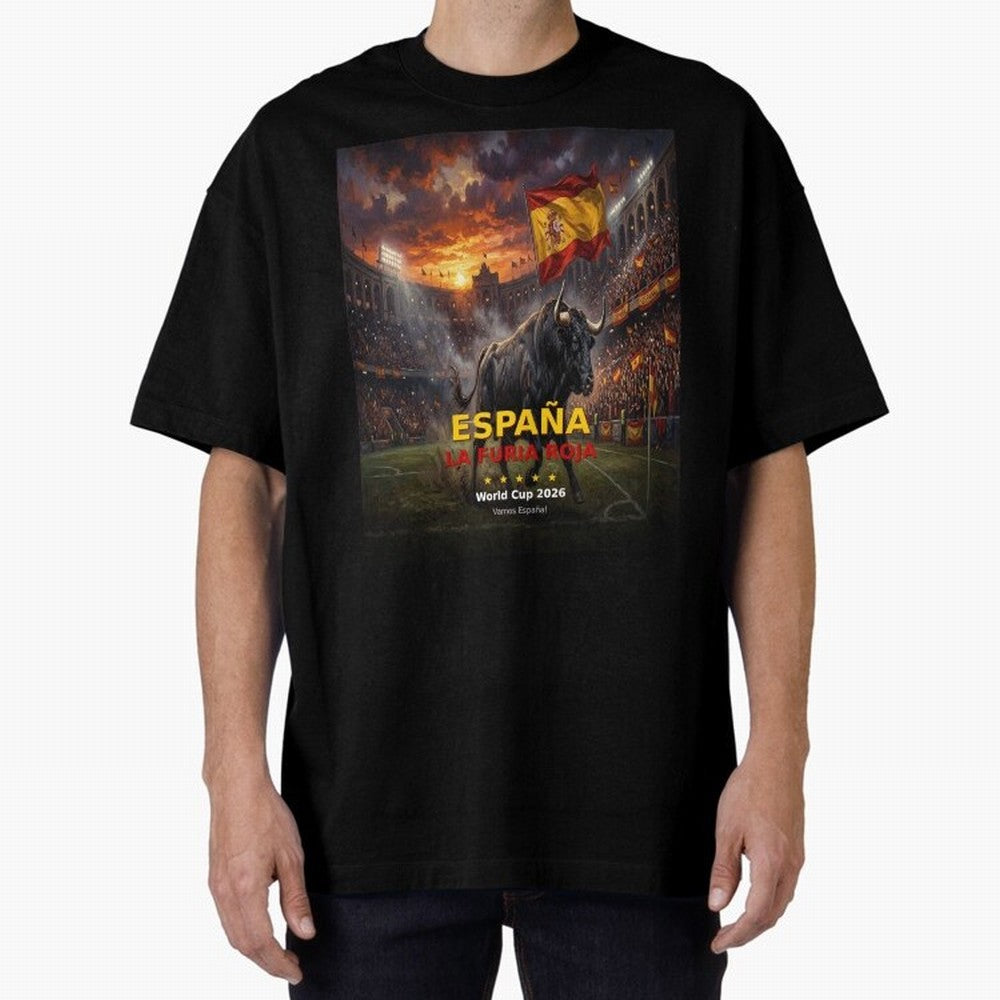 Espa?a La Furia Roja - World Cup 2026 Soccer Fan Tee Classic T-Shirt Share FIFA World Cup 2026 for Fans of Neymar and England, Bringing Global Supporter Spirit, Legendary Goals, National Colors and Tournament Celebration; Great for Supporters Who