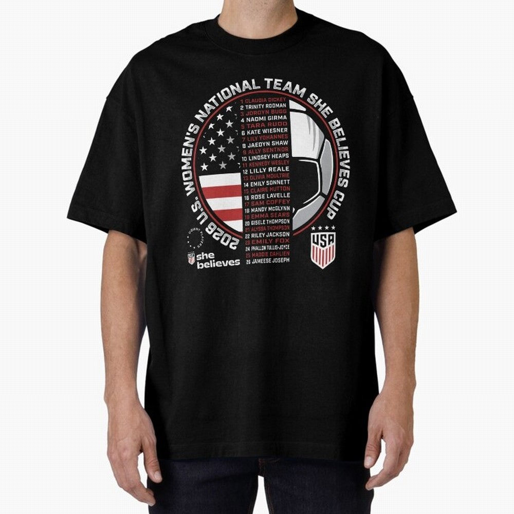 She Believes Cup Champions U.S. Women¡¯s National Soccer Team 2026 Classic T-Shirt Celebrate the Biggest Stage of FIFA World Cup 2026 Highlighting Neymar, Haaland and Cristiano Ronaldo, Netherlands Energy, Football History, Final Match Energy,
