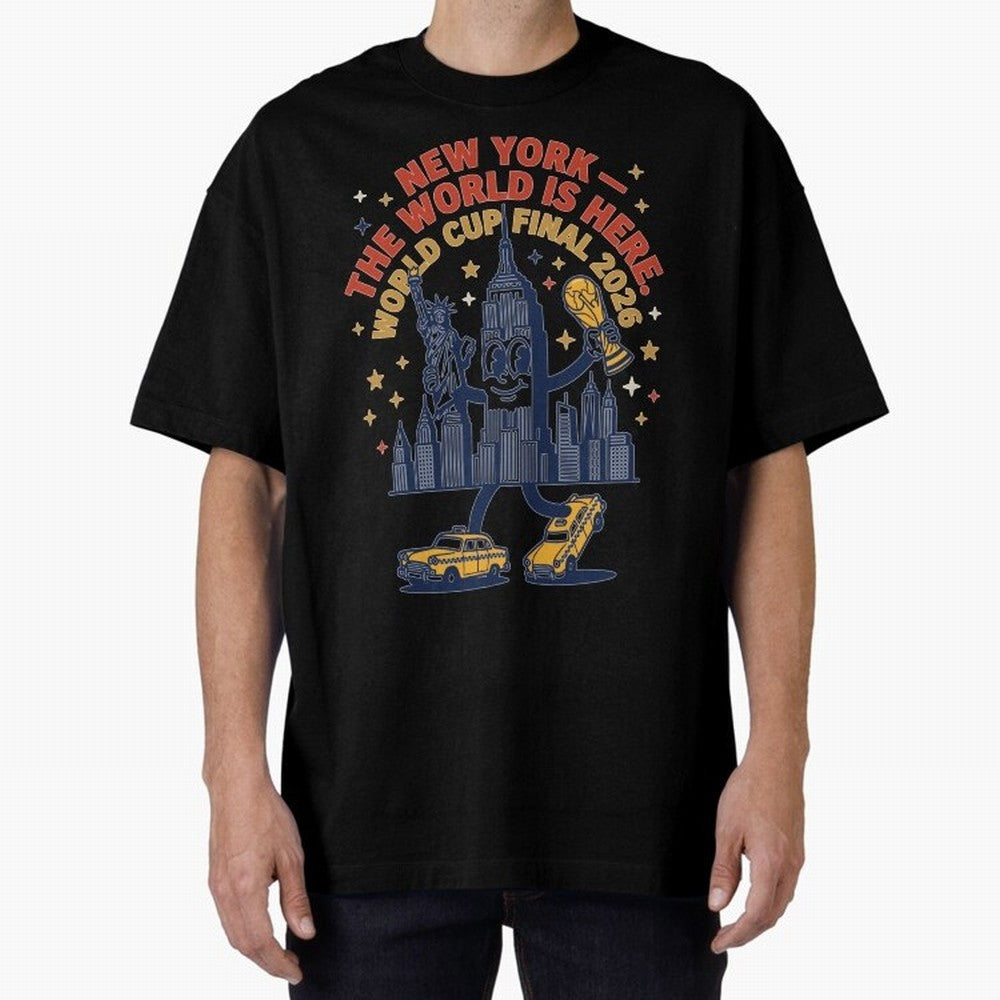 New York World Cup Final ¡ª The World Is Here V1 Classic T-Shirt Bring Match Day Fire to FIFA World Cup 2026 Spirit, Connected to England, Messi and Cristiano Ronaldo, Game Day Rituals, Football Legends, Country Pride and the Road to the Final;