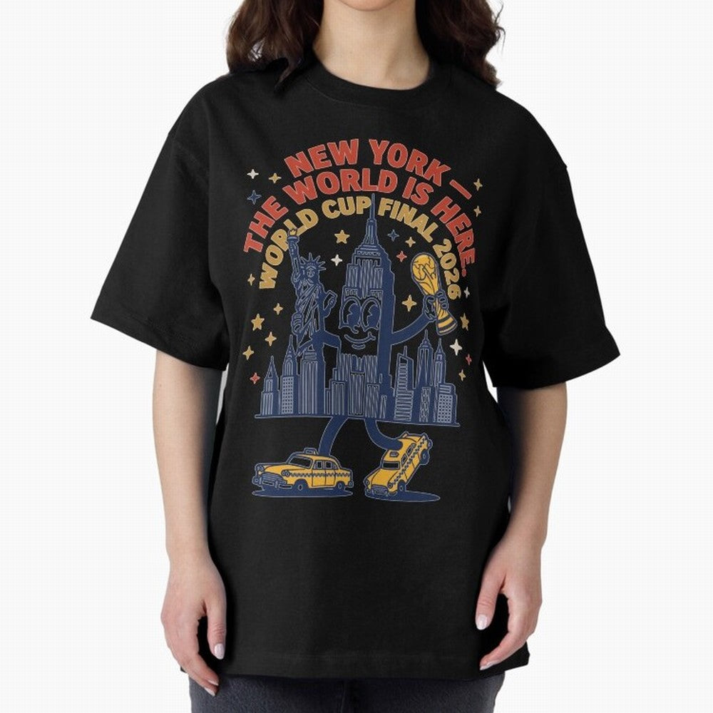 New York World Cup Final ¡ª The World Is Here V1 Classic T-Shirt Bring Match Day Fire to FIFA World Cup 2026 Spirit, Connected to England, Messi and Cristiano Ronaldo, Game Day Rituals, Football Legends, Country Pride and the Road to the Final;
