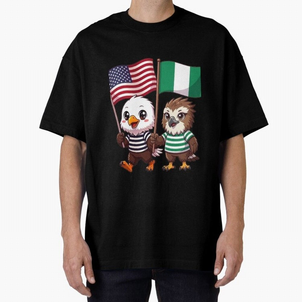 the American eagle and its friend the Nigerian eagle Classic T-Shirt Create FIFA World Cup 2026 Group Stage Filled with Neymar, Haaland and Cristiano Ronaldo, Argentina Energy, Soccer Culture, Superstar Moments, National Team Dreams and Competitive