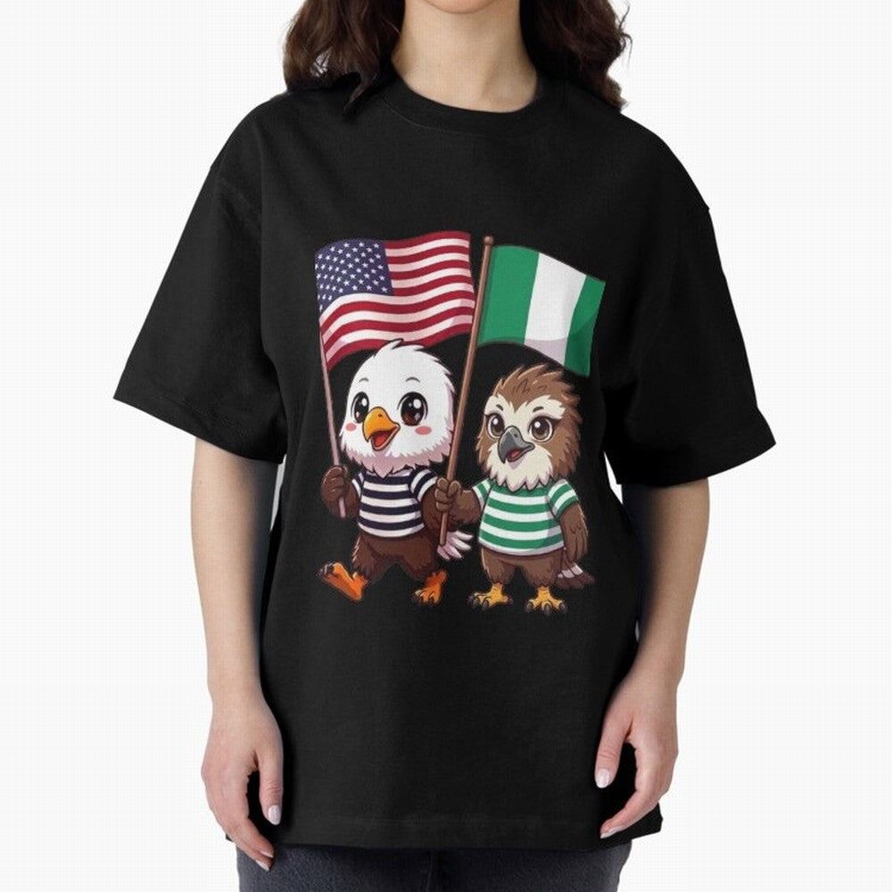 the American eagle and its friend the Nigerian eagle Classic T-Shirt Create FIFA World Cup 2026 Group Stage Filled with Neymar, Haaland and Cristiano Ronaldo, Argentina Energy, Soccer Culture, Superstar Moments, National Team Dreams and Competitive