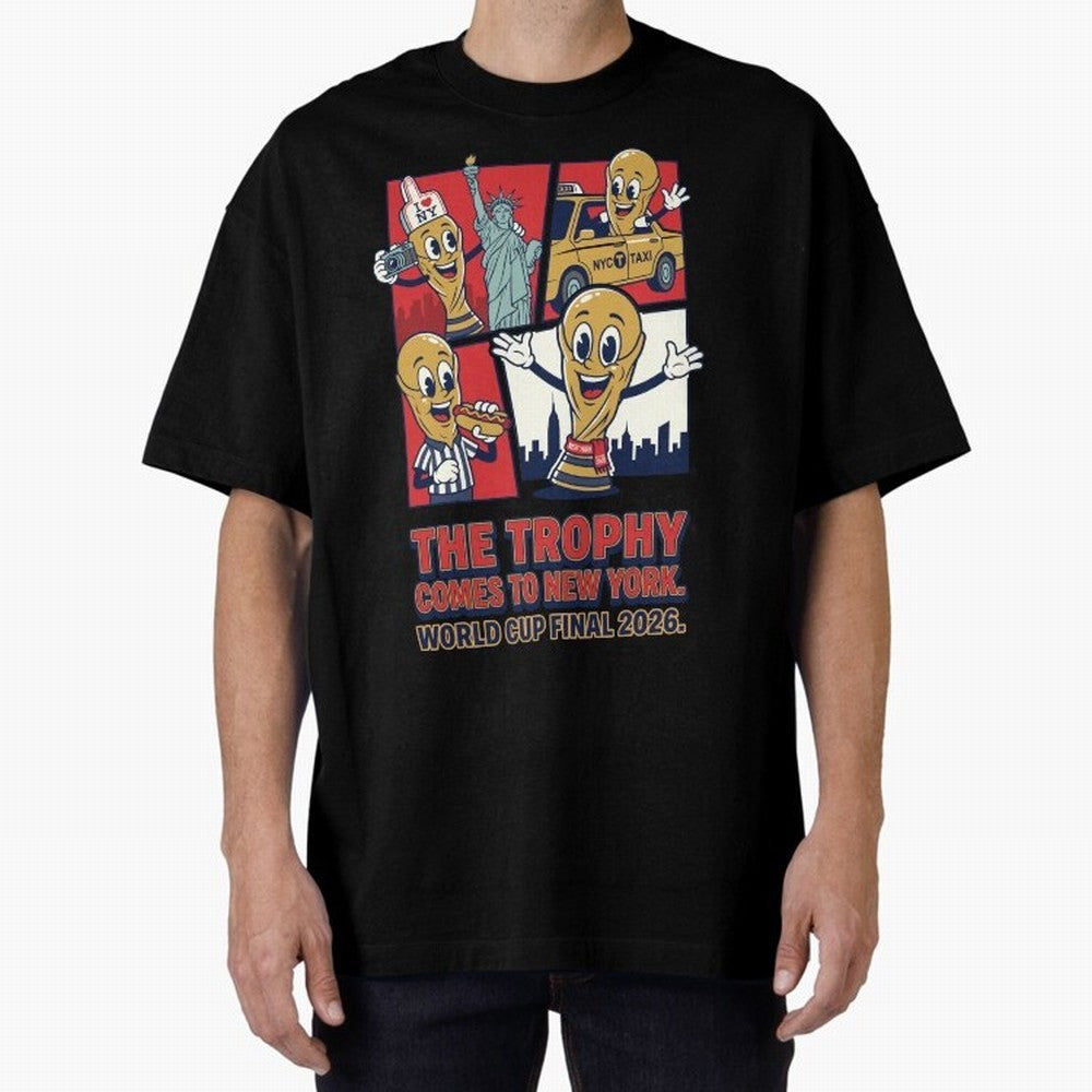 The Trophy Comes to New York ¡ª World Cup Final V1 Classic T-Shirt Represent Match Day Hype around FIFA World Cup 2026, Cristiano Ronaldo, Haaland and CR7, Netherlands, Football Passion, Legendary Performances, Festival Vibes and Supporter