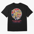 The Trophy Comes to New York ¡ª World Cup Final V2 Classic T-Shirt Turn Up for FIFA World Cup 2026 Spirit, Centered on Argentina, Cristiano Ronaldo, Vintage Soccer Flavor, Modern Football Stars, National Flags and Final Night Emotion; Created for
