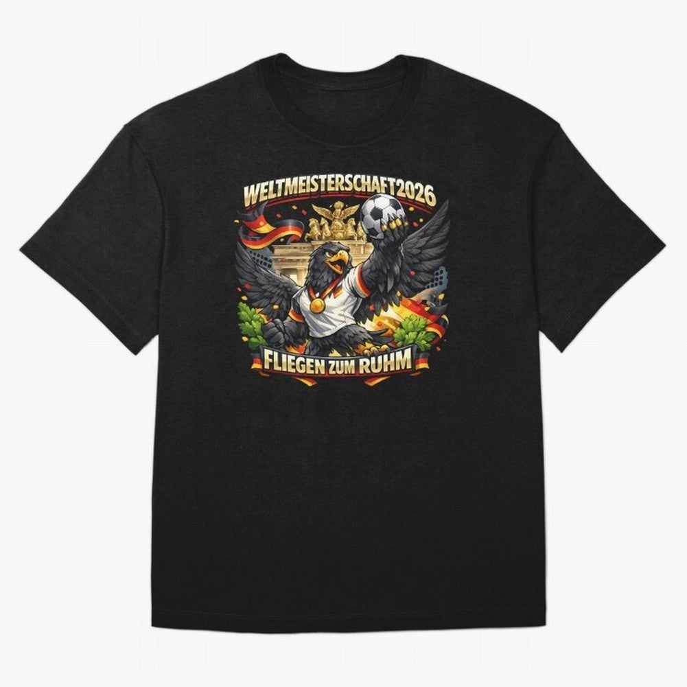 German Eagle World Cup 2026 Football Fan Art Classic T-Shirt Support the Legends of Global Football Passion for FIFA World Cup 2026, Inspired by CR7, Spain, Football Festival Excitement, Trophy Ambitions, Country Rivalries and Star Player Buzz;