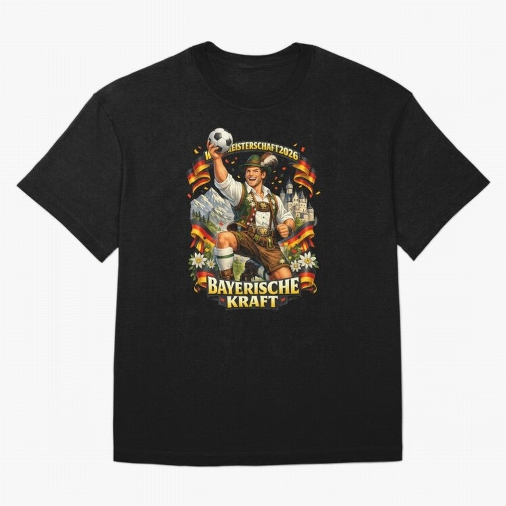 Bayerische Kraft World Cup 2026 Germany Fan Classic T-Shirt Follow Every Goal of FIFA World Cup 2026 USA Canada Mexico Connected to Cristiano Ronaldo, Haaland and CR7, Netherlands Energy, Football History, Final Match Energy, Crowd Noise and Once