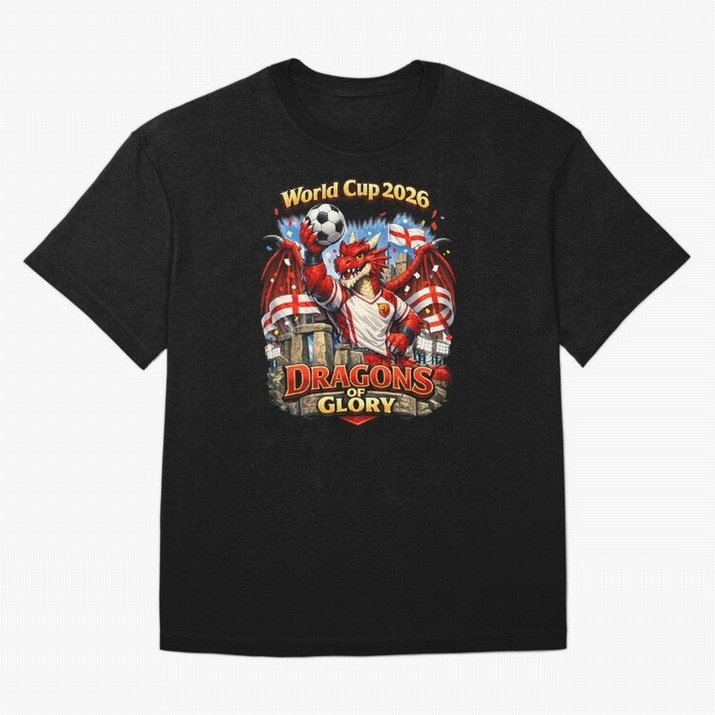 World Cup 2026 Dragons of Glory Classic T-Shirt Bring Trophy Dreams to the FIFA World Cup 2026 Journey through Messi Highlights, England, France and Netherlands Pride, Vintage Soccer Flavor, Modern Football Stars, National Flags and Final Night