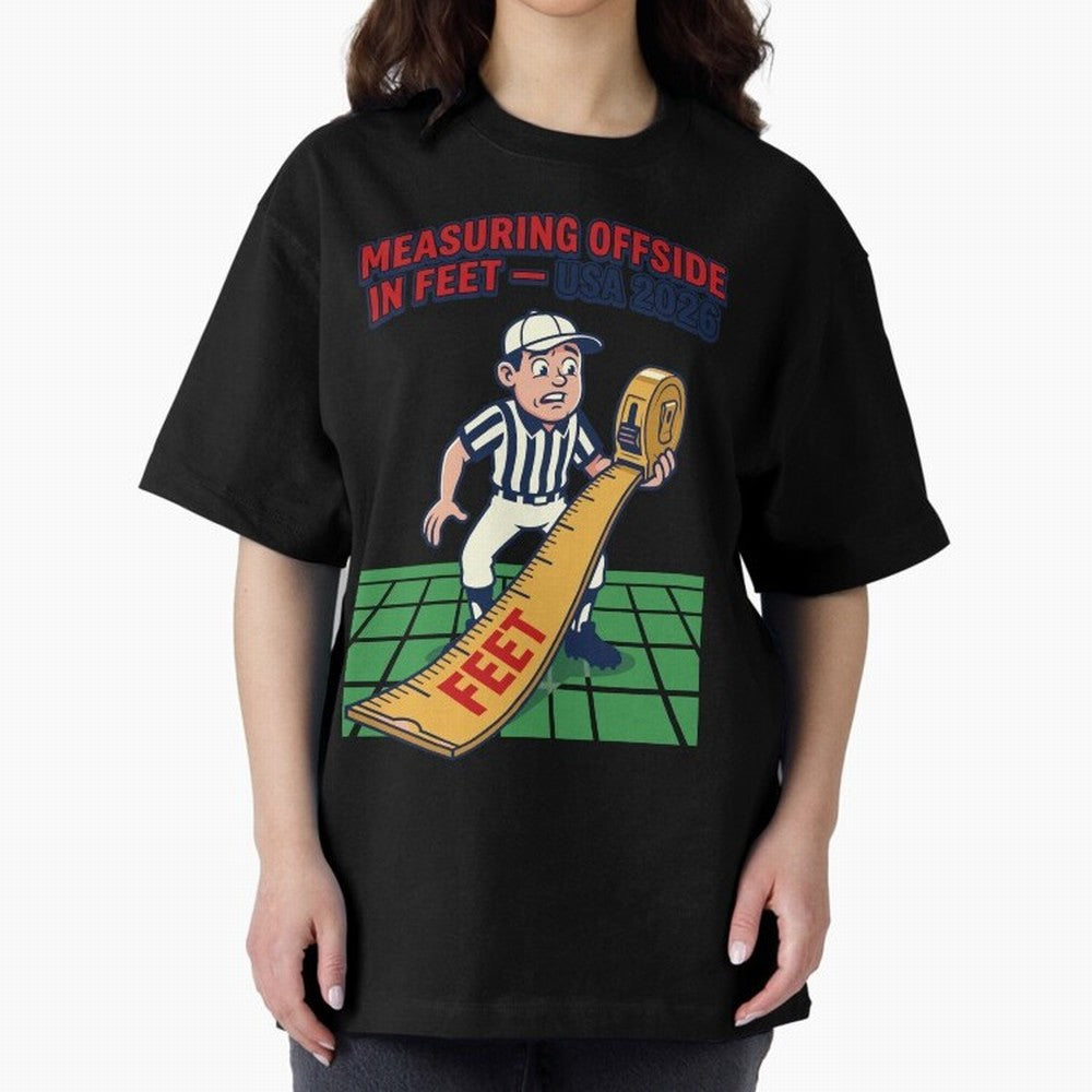 Measuring Offside in Feet ¡ª USA 2026 V1 Classic T-Shirt Follow FIFA World Cup 2026 Spirit, Filled with Argentina, Haaland, Stadium Memories, Football Loyalty, International Chants and Championship Tradition; Great for Watch Parties, Sports Bars,