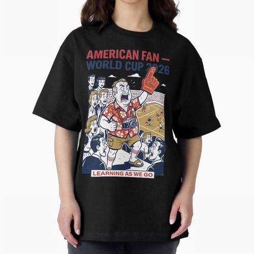 American Fan ¡ª World Cup 2026 ¡ª Learning as We Go V1 Classic T-Shirt Step into FIFA World Cup 2026 Group Stage Spirit, Highlighting Argentina and Brazil, Haaland, Championship Spirit, Famous Goals, Roaring Crowds and International Football Unity;