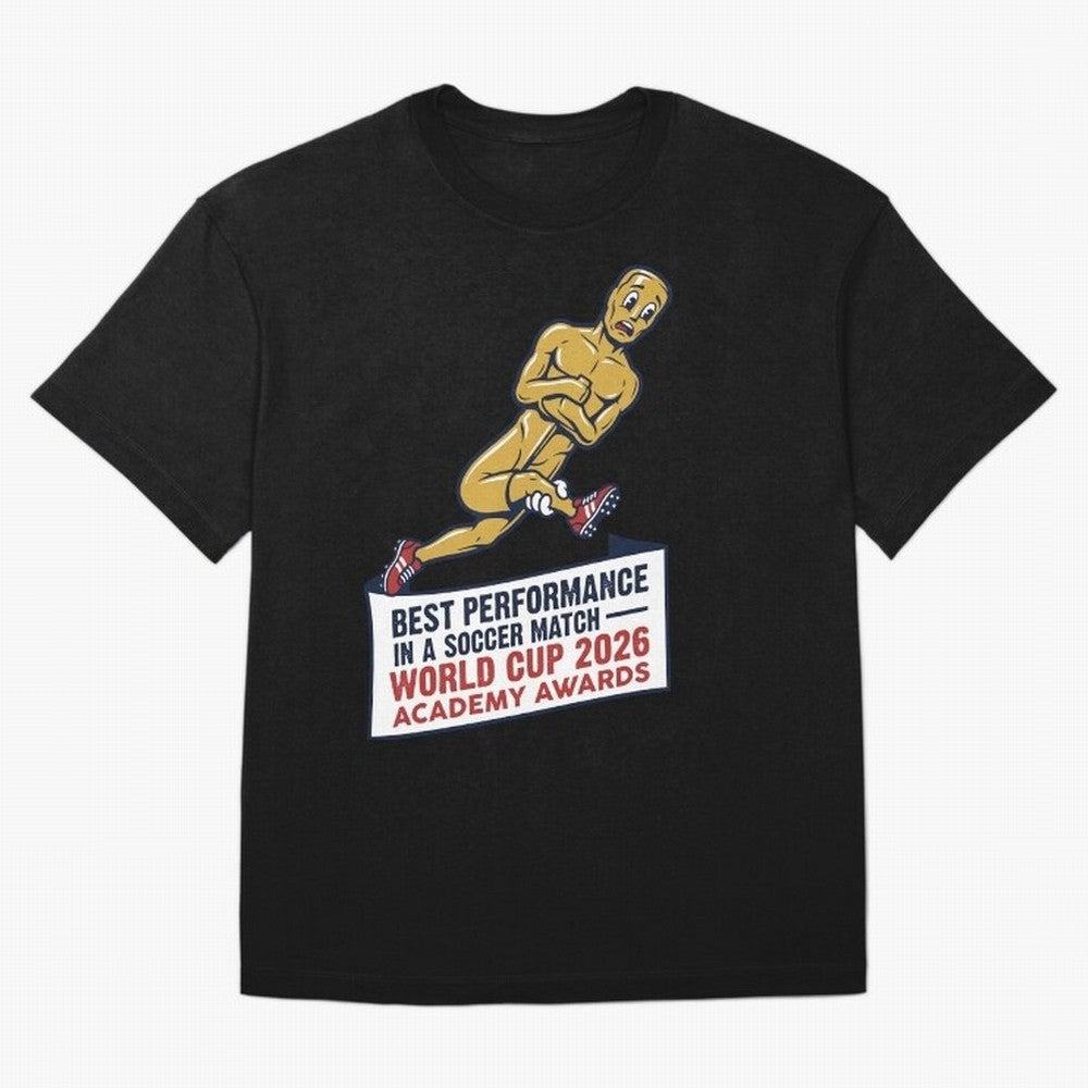 Academy Awards Best Performance Soccer V1 Classic T-Shirt Turn Football Passion into Global Football Passion for FIFA World Cup 2026, Featuring Neymar, Haaland and Cristiano Ronaldo, England, France and Netherlands, Stadium Chants, National Pride,