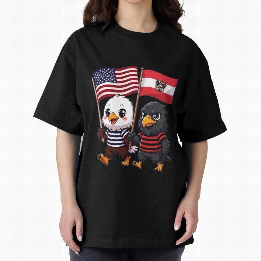 The American eagle and its friend, the Austrian eagle Classic T-Shirt Bring Legendary Rivalry Energy to FIFA World Cup 2026 Group Stage for Fans of Messi and Argentina, France and Brazil, Bringing Vintage Soccer Flavor, Modern Football Stars,