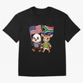 The American eagle and its friend, the South African springbok Classic T-Shirt Carry the Colors and Pride of the FIFA World Cup 2026 Journey through Cristiano Ronaldo, Haaland and CR7 Highlights, France and Portugal Pride, Vintage Soccer Flavor,