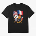 The American eagle and its friend, the French rooster Classic T-Shirt Showcase FIFA World Cup 2026 Group Stage for Fans of Messi, CR7 and Mbappe and France and Portugal, Bringing Fan Favorite Moments, National Team Passion, Big Match Drama and