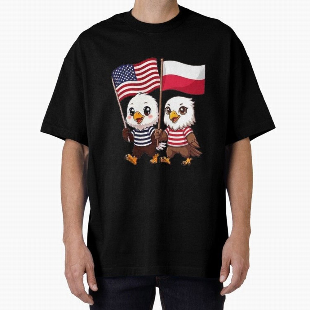 The American eagle and its friend, the Polish eagle Classic T-Shirt Live the Energy of Match Day Hype around FIFA World Cup 2026 Group Stage, Messi, Neymar and Mbappe, Portugal, Tournament Hype, Historic Matchups, Family Viewing Parties and Global