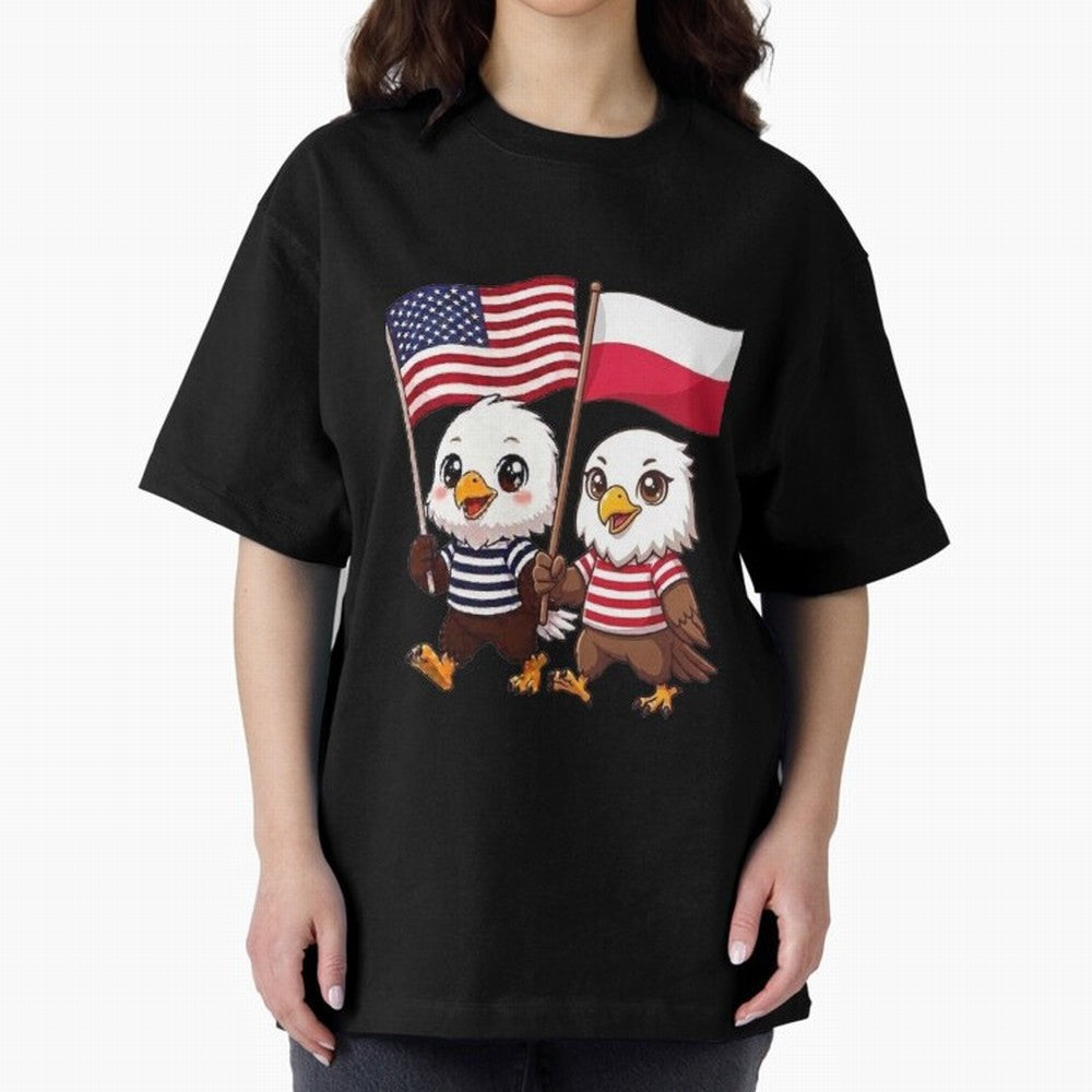 The American eagle and its friend, the Polish eagle Classic T-Shirt Live the Energy of Match Day Hype around FIFA World Cup 2026 Group Stage, Messi, Neymar and Mbappe, Portugal, Tournament Hype, Historic Matchups, Family Viewing Parties and Global
