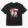 The American eagle and its friend, the Polish eagle Classic T-Shirt Live the Energy of Match Day Hype around FIFA World Cup 2026 Group Stage, Messi, Neymar and Mbappe, Portugal, Tournament Hype, Historic Matchups, Family Viewing Parties and Global