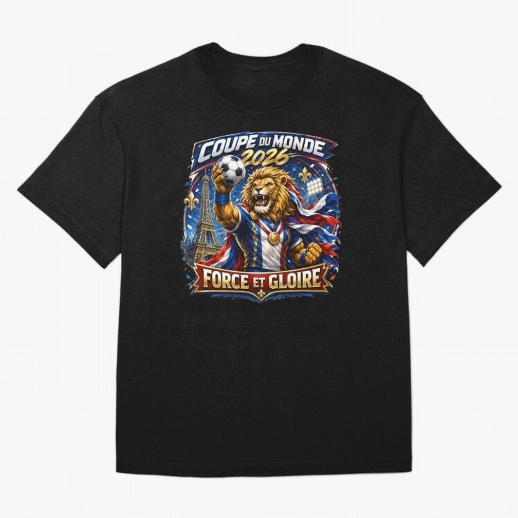 France Lion World Cup 2026 Classic T-Shirt Represent FIFA World Cup 2026 USA Canada Mexico Spirit, with Portugal, Messi, Football Passion, Legendary Performances, Festival Vibes and Supporter Community; Perfect for Fans, Collectors, Family