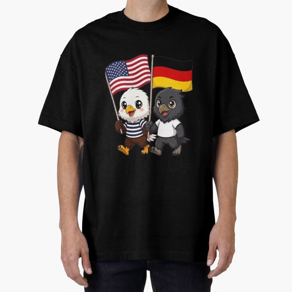 The American eagle and its friend the German eagle Classic T-Shirt Follow FIFA World Cup 2026 USA Canada Mexico Featuring Messi and Cristiano Ronaldo, Argentina Energy, Football Passion, Legendary Performances, Festival Vibes and Supporter