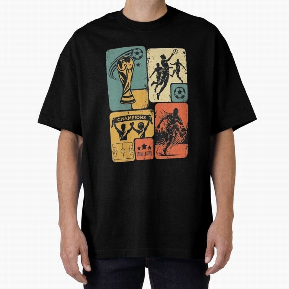 Retro World Cup 2026 Soccer Champion - Vintage Aesthetic Classic Football Shirt Design for Fans and Gift Classic T-Shirt Bring Champion Energy into FIFA World Cup 2026 USA Canada Mexico Highlighting Messi, CR7 and Mbappe, Argentina and Brazil