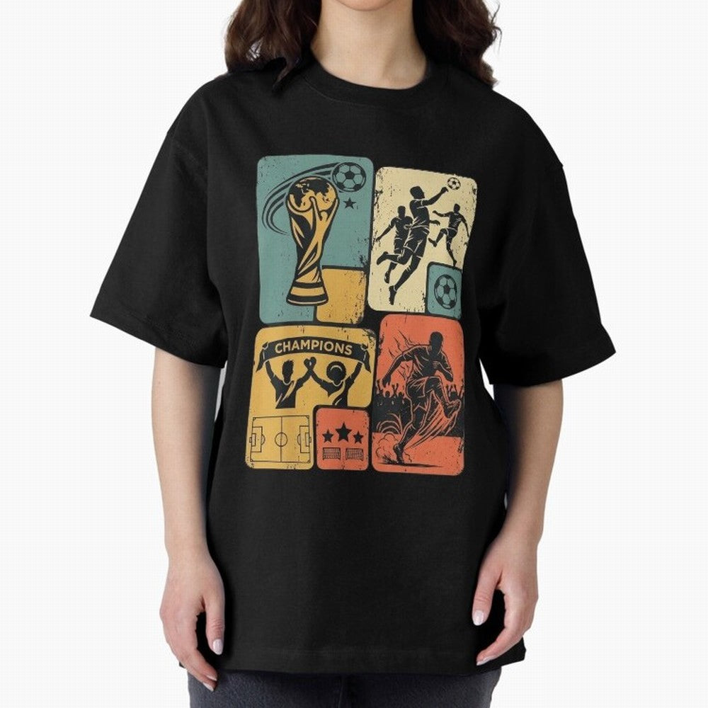 Retro World Cup 2026 Soccer Champion - Vintage Aesthetic Classic Football Shirt Design for Fans and Gift Classic T-Shirt Bring Champion Energy into FIFA World Cup 2026 USA Canada Mexico Highlighting Messi, CR7 and Mbappe, Argentina and Brazil