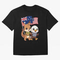 the Australian kangaroo and its friend the American eagle Classic T-Shirt Make Every Match About FIFA World Cup 2026 for Fans of Messi and Cristiano Ronaldo and France and Portugal, Bringing Stadium Memories, Football Loyalty, International Chants