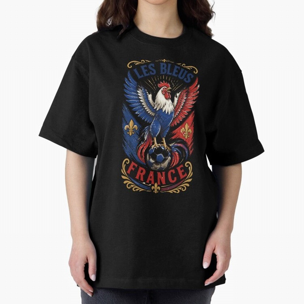 France Soccer Rooster - Les Bleus Vintage Patriotic Football Fan T-Shirt Classic T-Shirt Bring Legendary Rivalry Energy to Global Football Passion for FIFA World Cup 2026 Group Stage, Capturing Cristiano Ronaldo, Haaland and CR7, Argentina, France