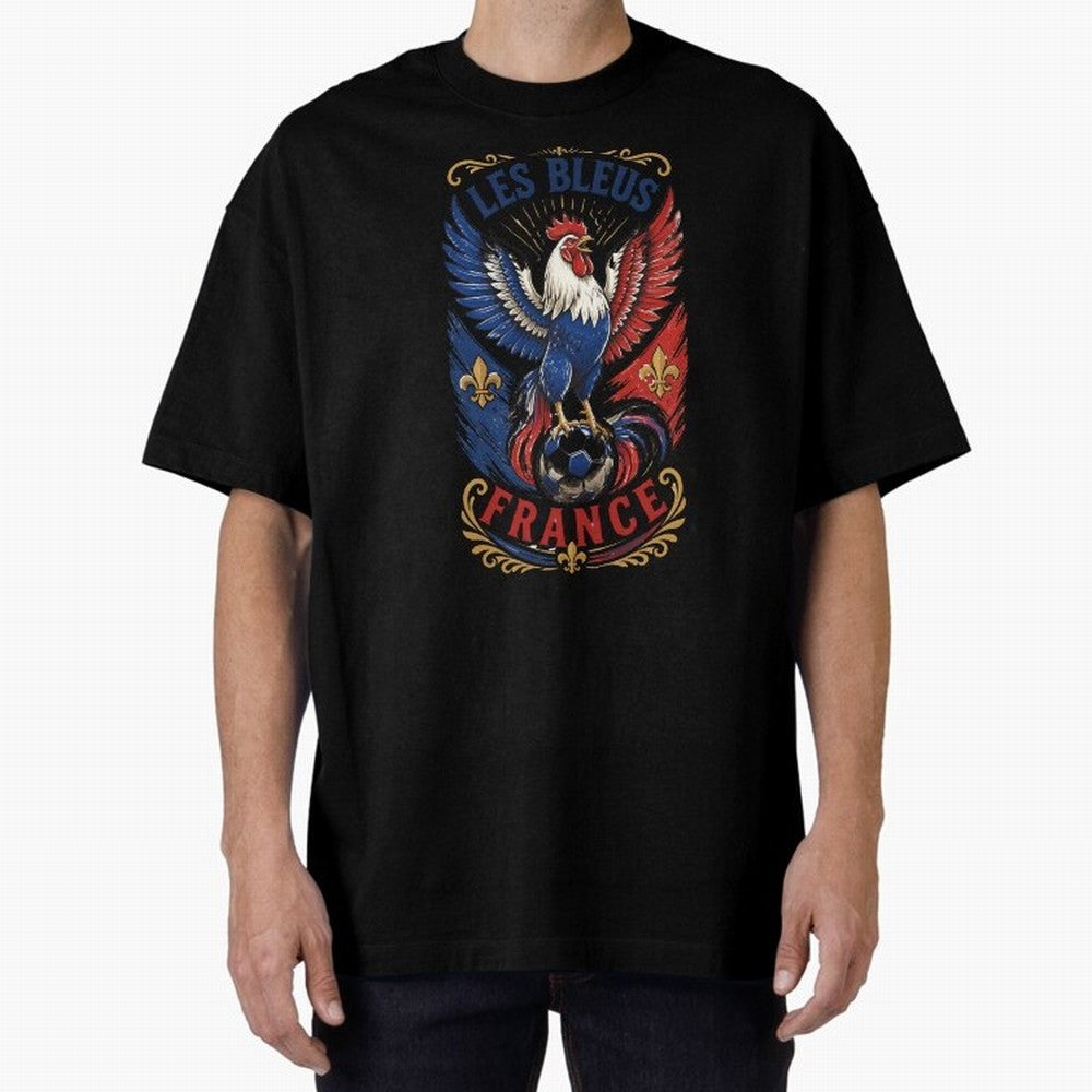 France Soccer Rooster - Les Bleus Vintage Patriotic Football Fan T-Shirt Classic T-Shirt Bring Legendary Rivalry Energy to Global Football Passion for FIFA World Cup 2026 Group Stage, Capturing Cristiano Ronaldo, Haaland and CR7, Argentina, France