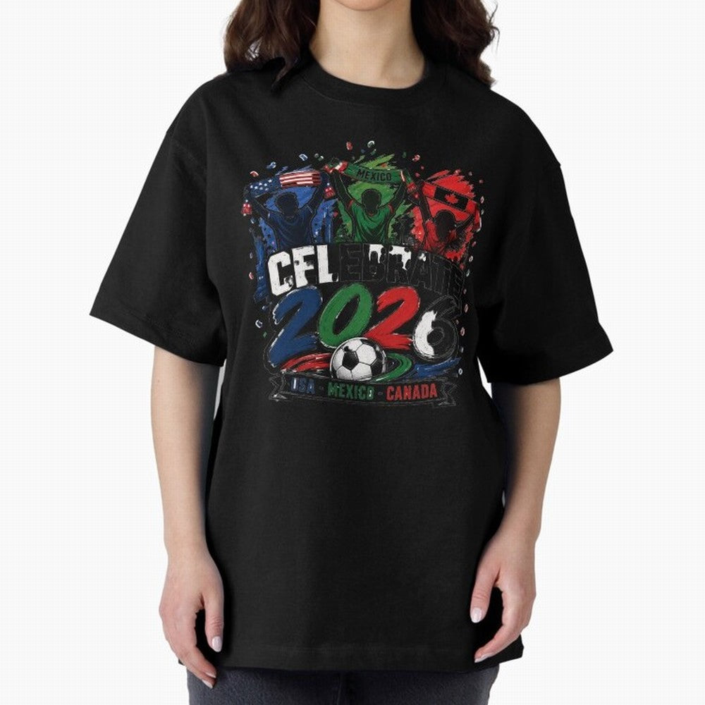 Celebrate 2026 USA Mexico Canada Soccer Fans Classic T-Shirt Back the Journey through Match Day Hype around FIFA World Cup 2026, Mbappe and Neymar, Spain, Retro Football Energy, Iconic Rivalries, Trophy Chase Drama and Stadium Atmosphere; Made for