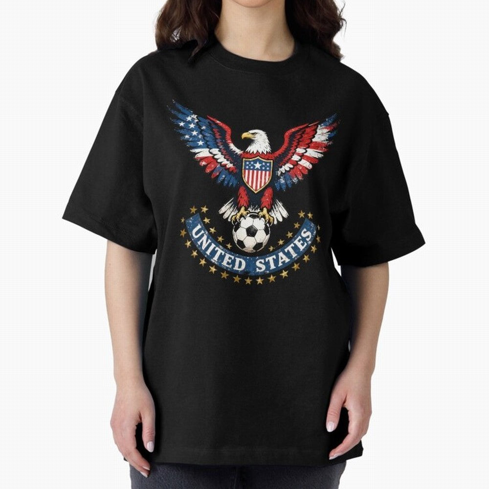 USA Soccer Eagle - United States Football Fan Classic T-Shirt Upgrade FIFA World Cup 2026 for Fans of Haaland and Mbappe and Brazil, Bringing Stadium Chants, National Pride, Trophy Dreams and Unforgettable Football Memories; Ideal for Fans Who