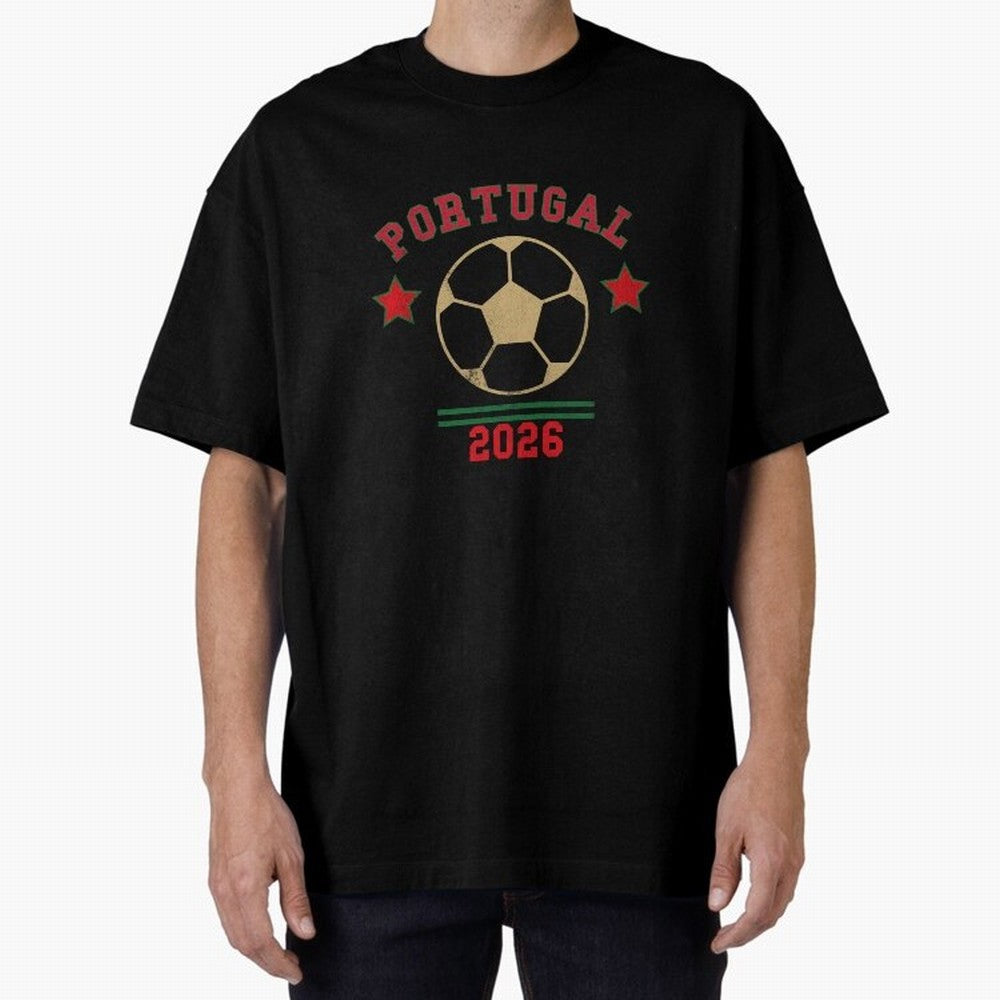 Portugal 2026 ¡ª Vintage Soccer Tee Classic T-Shirt Follow the Final Road of FIFA World Cup 2026 Group Stage Driven by Messi, Neymar and Mbappe, England and Germany Energy, Football History, Final Match Energy, Crowd Noise and Once in a Lifetime