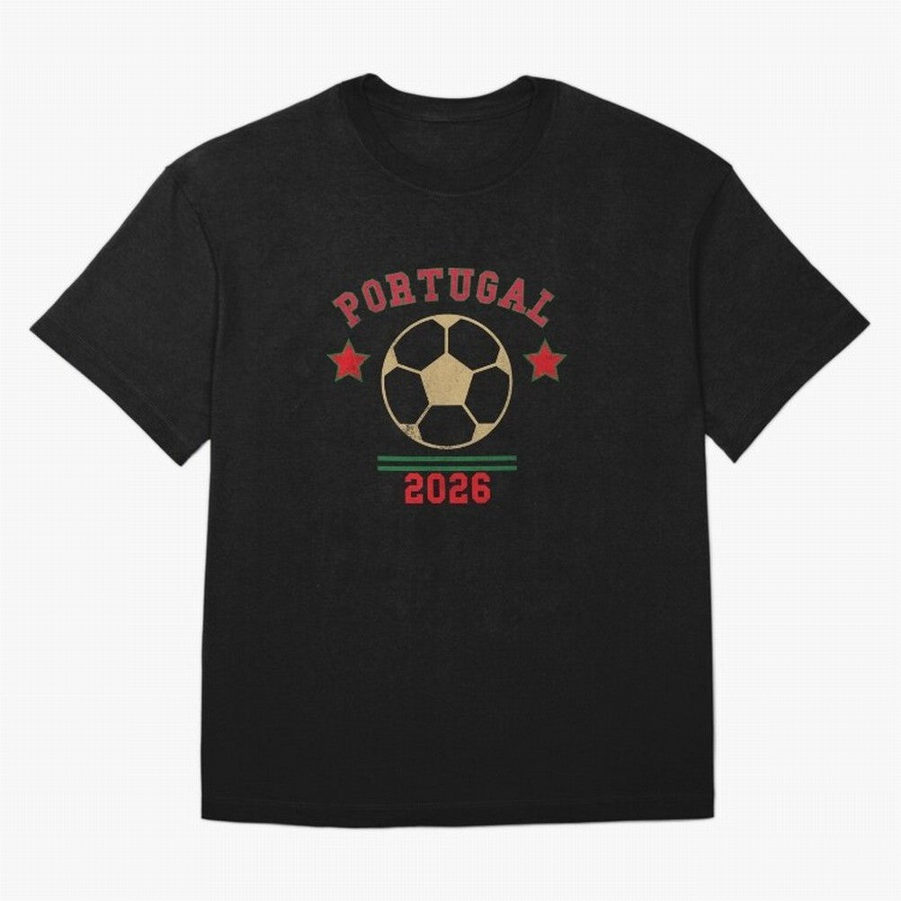 Portugal 2026 ¡ª Vintage Soccer Tee Classic T-Shirt Follow the Final Road of FIFA World Cup 2026 Group Stage Driven by Messi, Neymar and Mbappe, England and Germany Energy, Football History, Final Match Energy, Crowd Noise and Once in a Lifetime