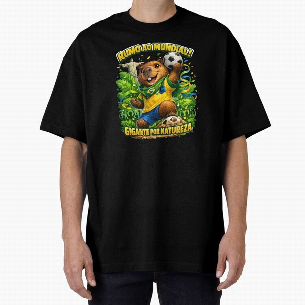 Brazil World Cup 2026 Capybara Fan Shirt Classic T-Shirt Cheer for Global Football Passion for FIFA World Cup 2026 Group Stage, Driven by Haaland, Brazil, Portugal and Argentina, Championship Spirit, Famous Goals, Roaring Crowds and International