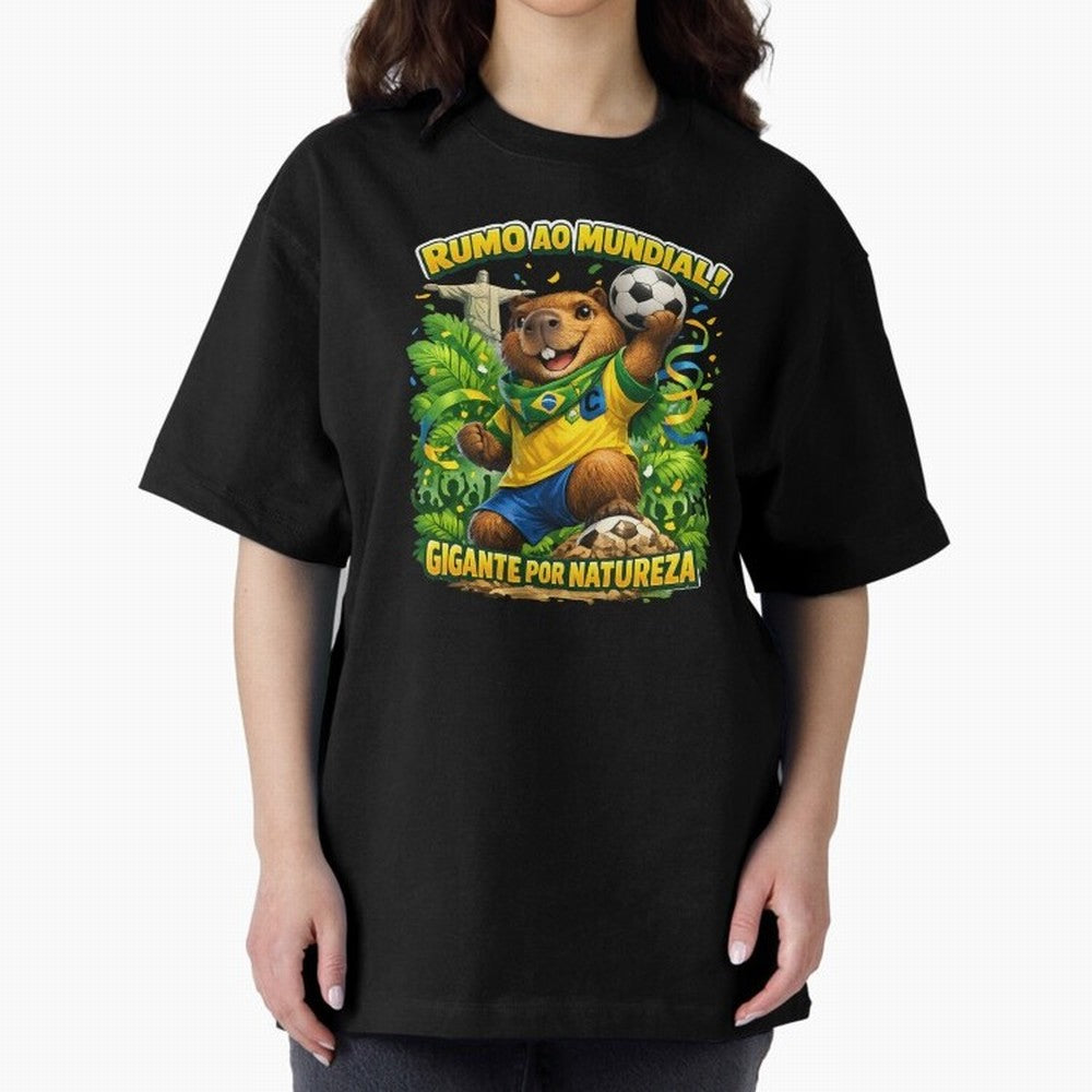Brazil World Cup 2026 Capybara Fan Shirt Classic T-Shirt Cheer for Global Football Passion for FIFA World Cup 2026 Group Stage, Driven by Haaland, Brazil, Portugal and Argentina, Championship Spirit, Famous Goals, Roaring Crowds and International