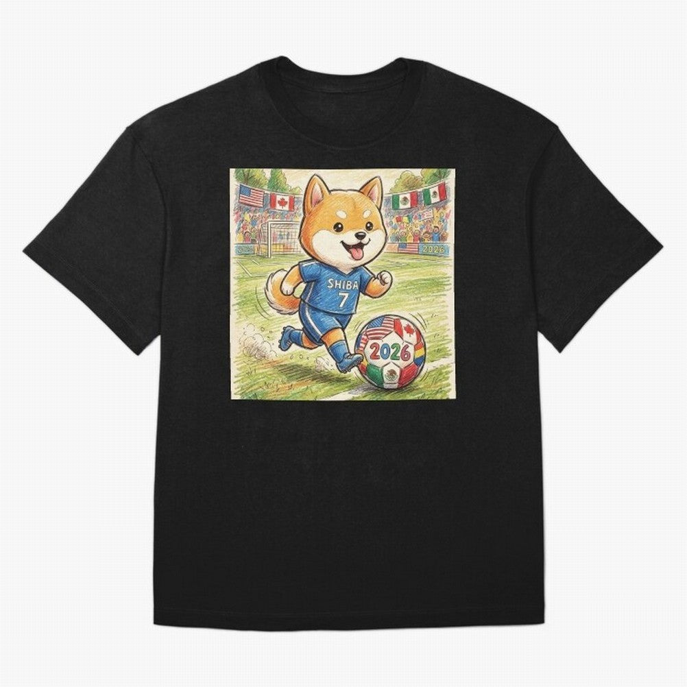 2026 World Cup Shiba Inu Ace #7 - Stadium Action Art Classic T-Shirt Keep the Match Day Mood of Match Day Hype around FIFA World Cup 2026 USA Canada Mexico, Neymar, Argentina and Brazil, Classic Soccer Heritage, Championship Pressure, Fan Loyalty