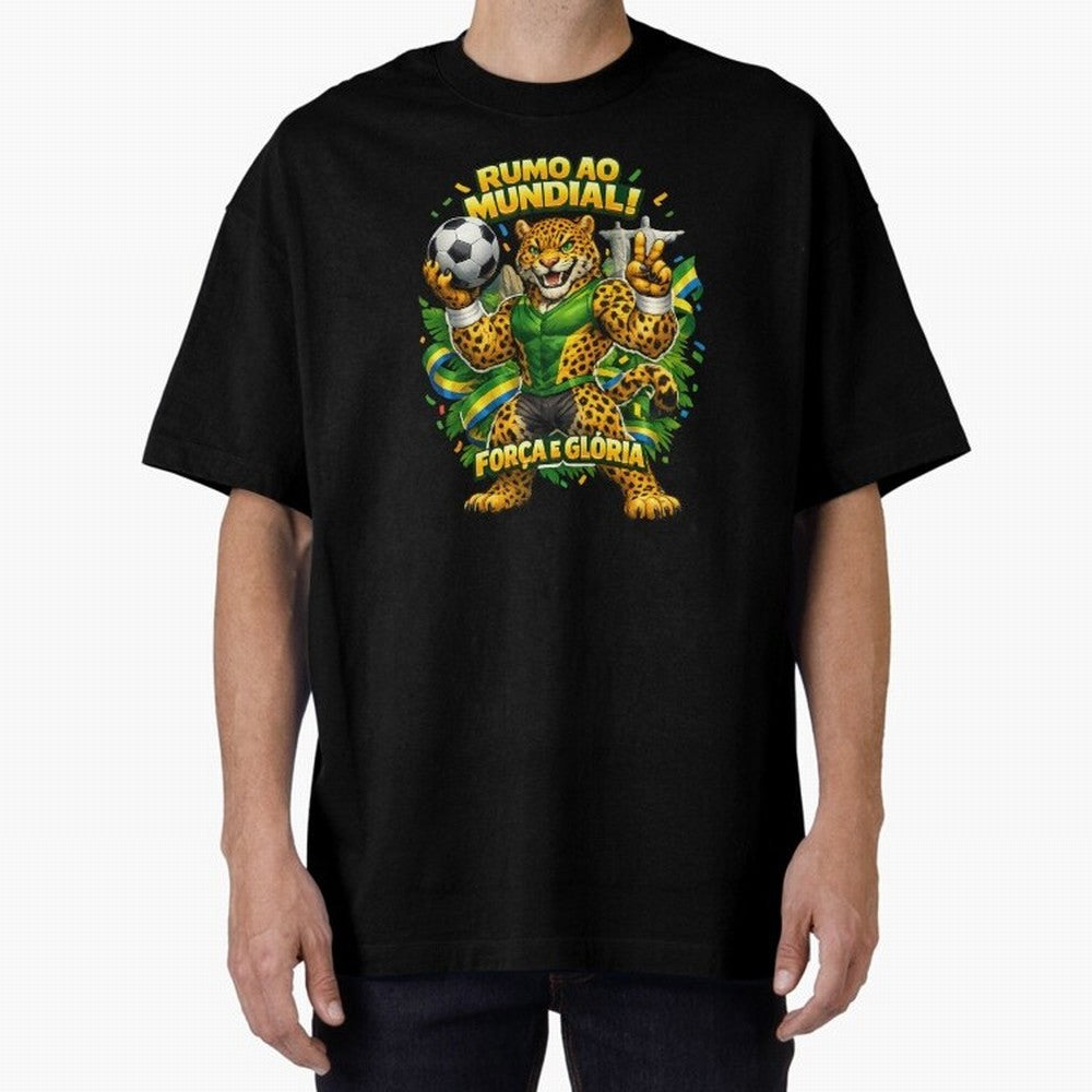 Brazil World Cup 2026 Jaguar Fan Art Classic T-Shirt Represent FIFA World Cup 2026 USA Canada Mexico for Fans of Haaland and Argentina, Bringing Fan Favorite Moments, National Team Passion, Big Match Drama and Soccer History; Great for Supporters