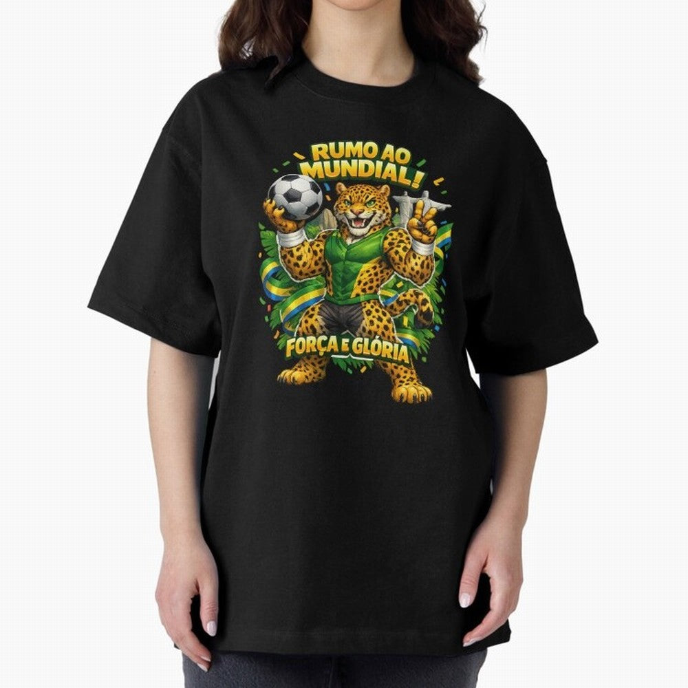 Brazil World Cup 2026 Jaguar Fan Art Classic T-Shirt Represent FIFA World Cup 2026 USA Canada Mexico for Fans of Haaland and Argentina, Bringing Fan Favorite Moments, National Team Passion, Big Match Drama and Soccer History; Great for Supporters
