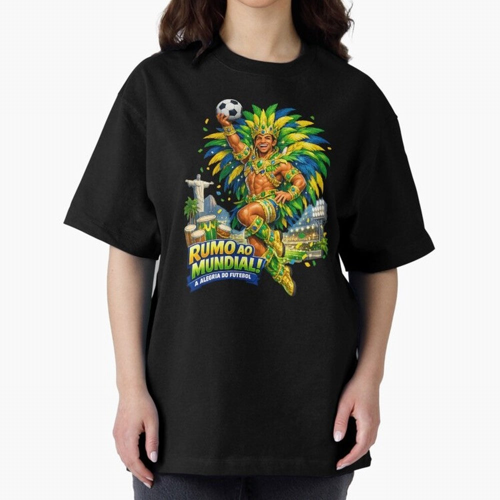 Brazil World Cup 2026 Carnival Fan Art Classic T-Shirt Join FIFA World Cup 2026 Group Stage Spirit, Driven by Brazil, Mbappe and Neymar, Tournament Hype, Historic Matchups, Family Viewing Parties and Global Sports Pride; Perfect for People Who Love