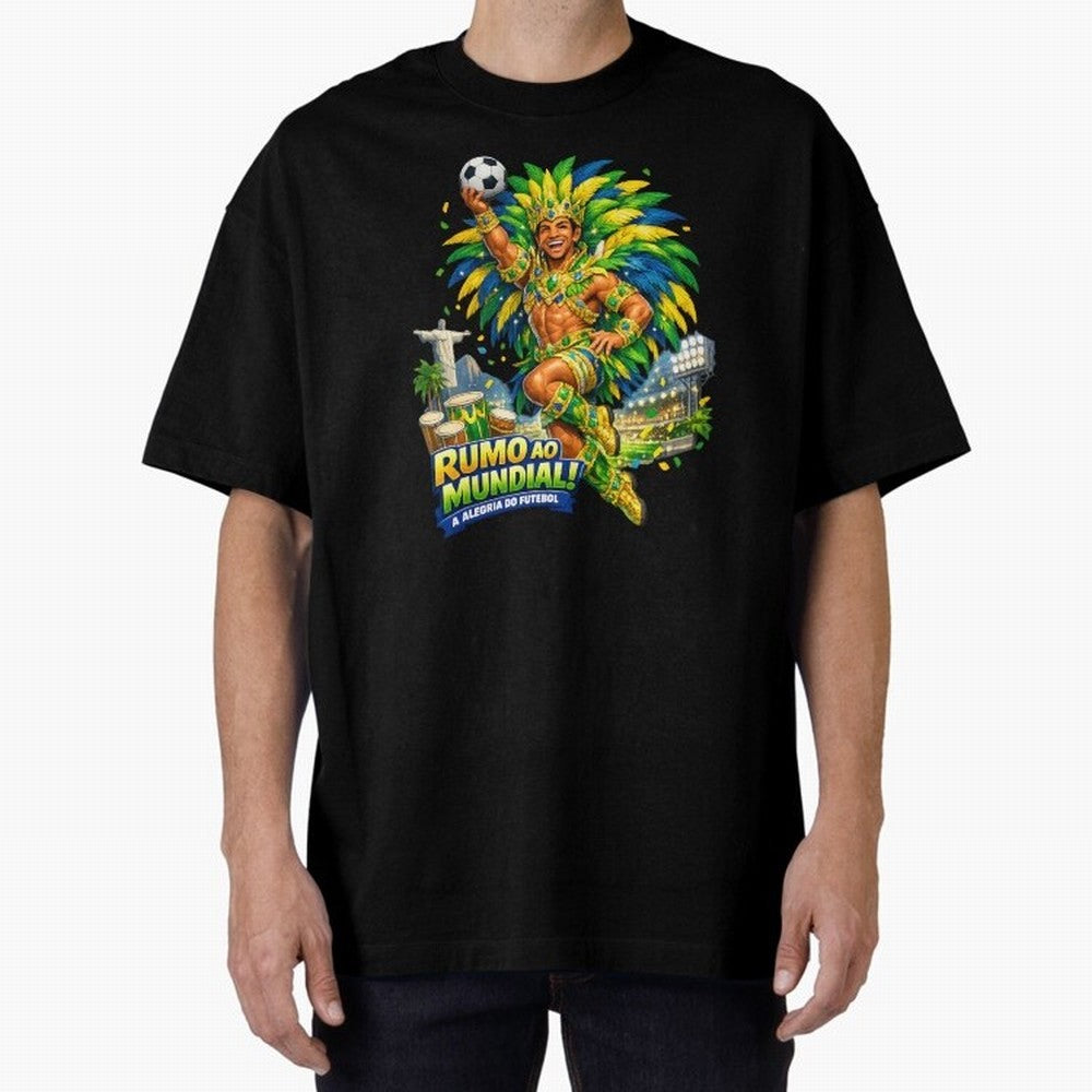 Brazil World Cup 2026 Carnival Fan Art Classic T-Shirt Join FIFA World Cup 2026 Group Stage Spirit, Driven by Brazil, Mbappe and Neymar, Tournament Hype, Historic Matchups, Family Viewing Parties and Global Sports Pride; Perfect for People Who Love