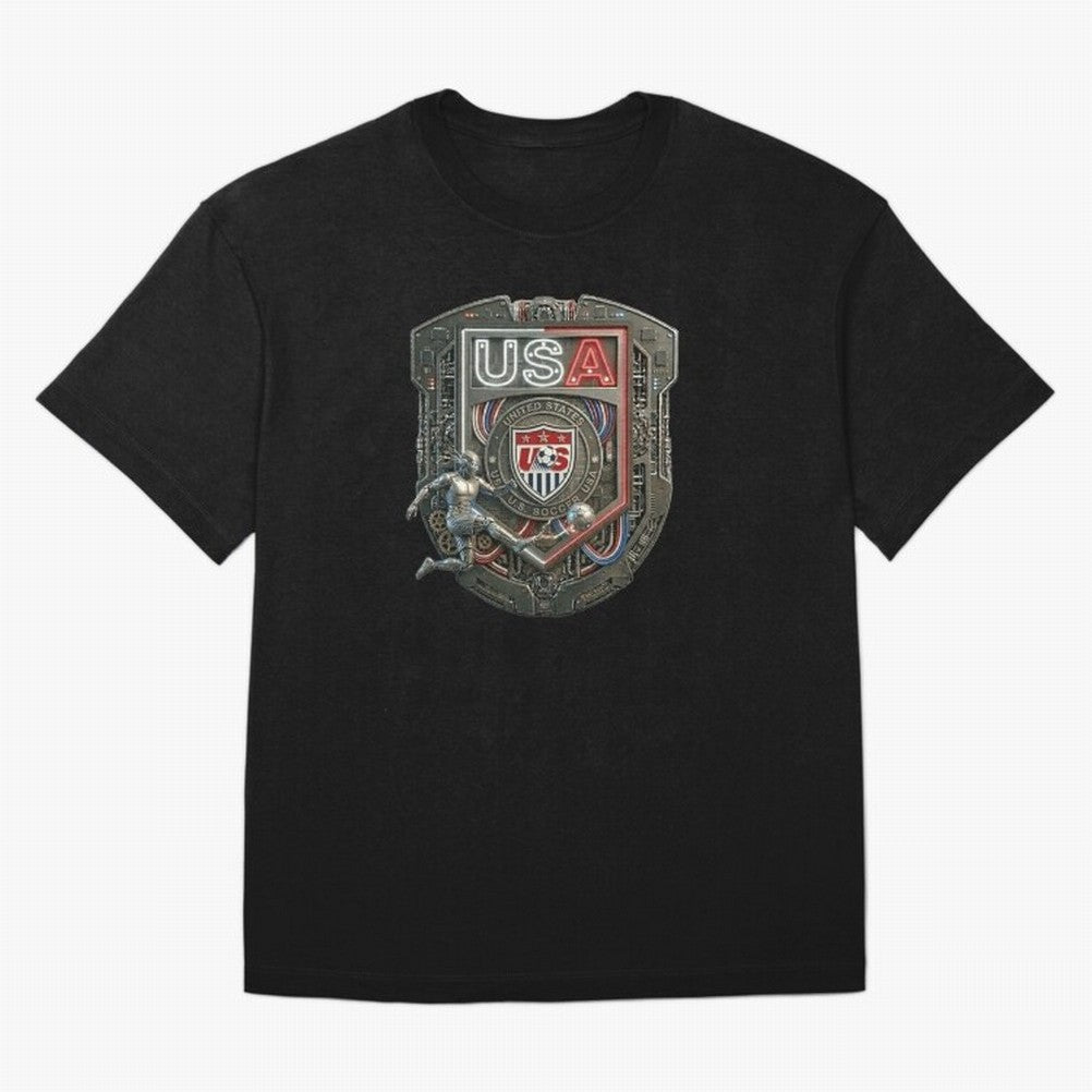 USA SOCCER SHIELD KICKING BALL Classic T-Shirt Relive the Noise and Pride of Match Day Hype around FIFA World Cup 2026 USA Canada Mexico, Messi, Neymar and Mbappe, France and Portugal, Football Festival Excitement, Trophy Ambitions, Country