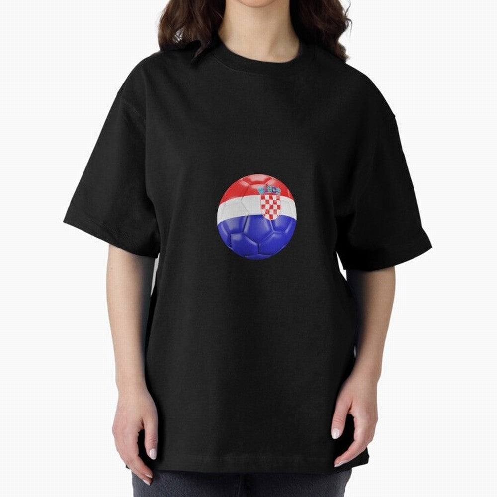 Croatia Ball Classic T-Shirt Celebrate Supporters United by Global Football Passion for FIFA World Cup 2026, Made for Messi, Neymar and Mbappe, Germany, Championship Spirit, Famous Goals, Roaring Crowds and International Football Unity; Great for
